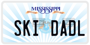 SKIDADL  license plate in MS
