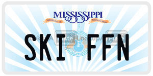 SKIFFN  license plate in MS