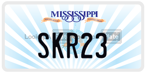 SKR23  license plate in MS