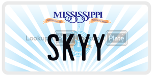 SKYY  license plate in MS