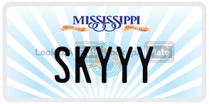 SKYYY  license plate in MS
