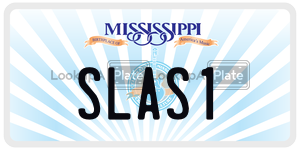 SLAS1  license plate in MS