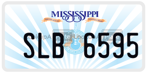 SLB6595  license plate in MS