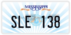 SLE138  license plate in MS