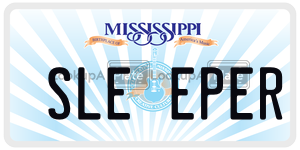 SLEEPER  license plate in MS