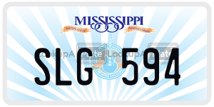 SLG594  license plate in MS