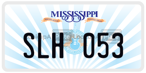 SLH053  license plate in MS