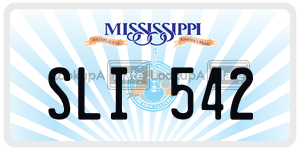SLI542  license plate in MS