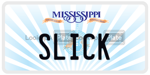 SLICK  license plate in MS