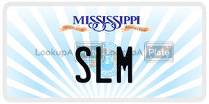 SLM  license plate in MS