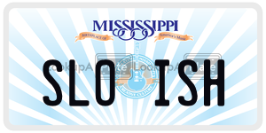 SLOISH  license plate in MS