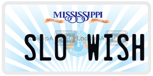 SLOWISH  license plate in MS