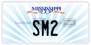 SM2  license plate in MS