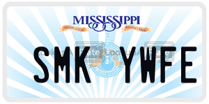 SMKYWFE  license plate in MS