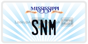 SNM  license plate in MS