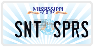SNTSPRS  license plate in MS