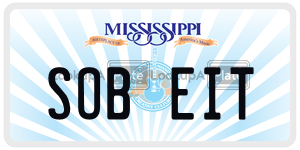 SOBEIT  license plate in MS