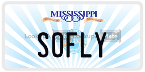 SOFLY  license plate in MS