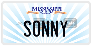 SONNY  license plate in MS