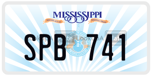 SPB741  license plate in MS