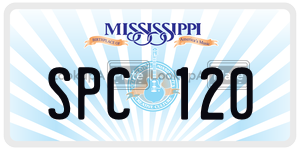SPC120  license plate in MS