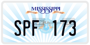 SPF173  license plate in MS