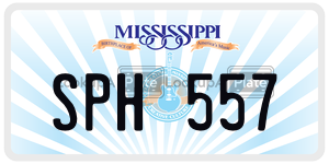 SPH557  license plate in MS