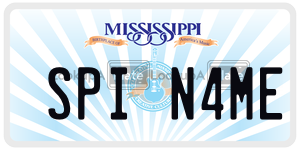 SPIN4ME  license plate in MS