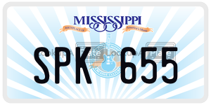 SPK655  license plate in MS
