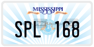 SPL168  license plate in MS
