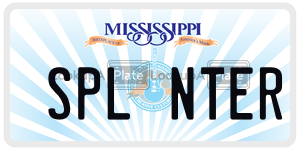 SPLNTER  license plate in MS