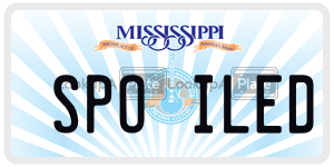 SPOILED  license plate in MS