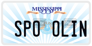 SPOOLIN  license plate in MS