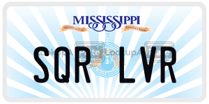 SQRLVR  license plate in MS