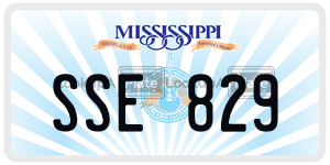SSE829  license plate in MS