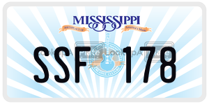 SSF178  license plate in MS