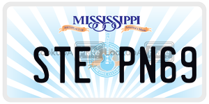 STEPN69  license plate in MS