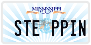 STEPPIN  license plate in MS