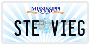 STEVIEG  license plate in MS