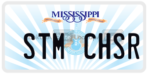 STMCHSR  license plate in MS