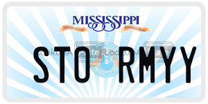 STORMYY  license plate in MS