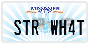 STRWH4T license plate in Mississippi