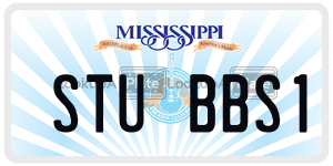 STUBBS1  license plate in MS