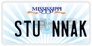 STUNNAK  license plate in MS