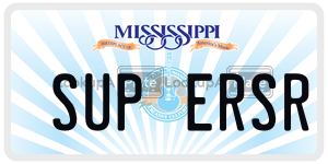 SUPERSR  license plate in MS