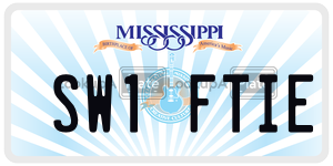 SW1FTIE  license plate in MS