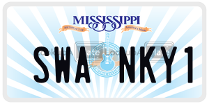 SWANKY1 license plate in Mississippi