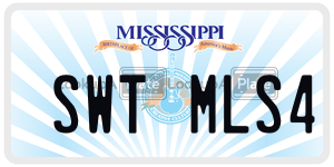 SWTMLS4 license plate in Mississippi