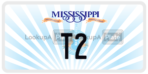 T2  license plate in MS