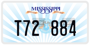 T72884  license plate in MS